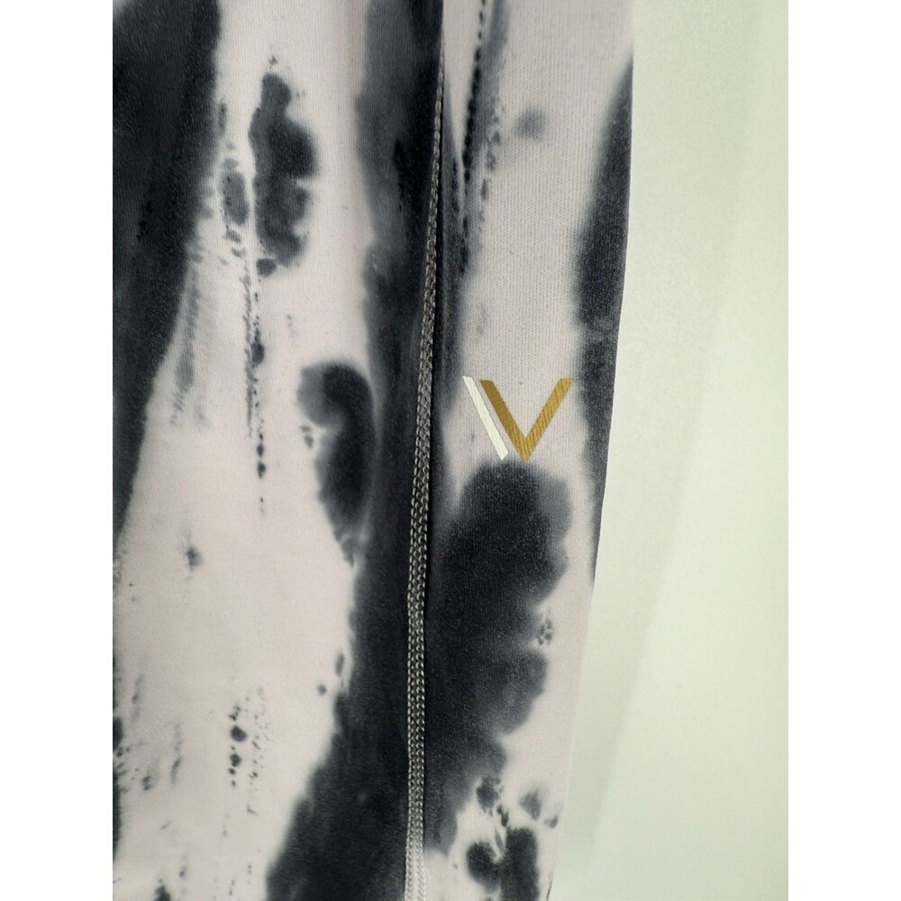 Vull Sport Tie-Dye Lavender White Leggings full length Size SMALL Inseam 29 inch